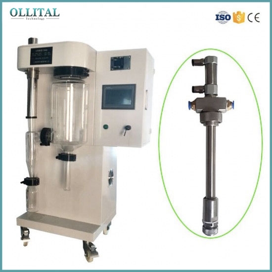 Laboratory Spray Dryer With Peristaltic Pump And Glass Chambers
