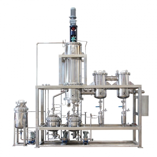 Dual Stage Stainless Steel Short Path Wiped Film Molecular Distillation Evaporator Equipment