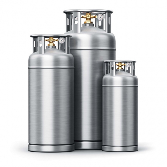 Different Volume 175L-500L Dewar Flask Cryogenic Liquid Oxygen Cylinder