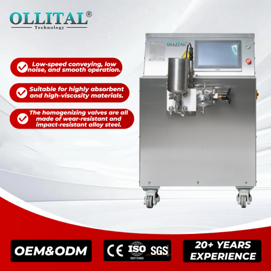 Ollital Nanometer-scale high-pressure homogenizer
