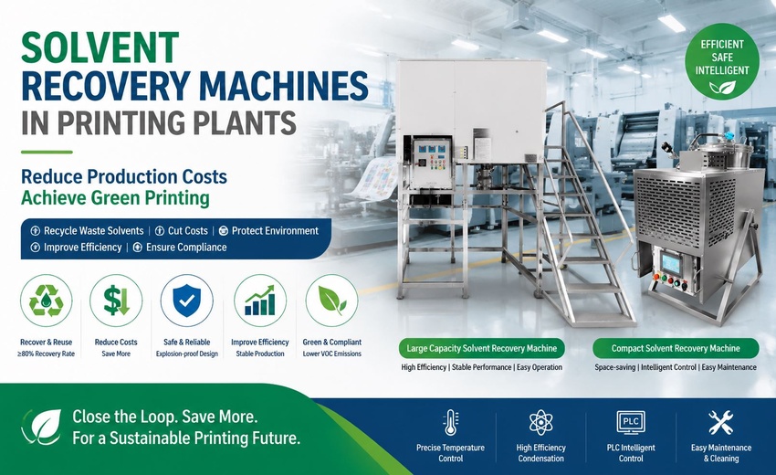 Application of Solvent Recovery Machines in Printing Plants: How to Reduce Production Costs and Achieve Green Printing